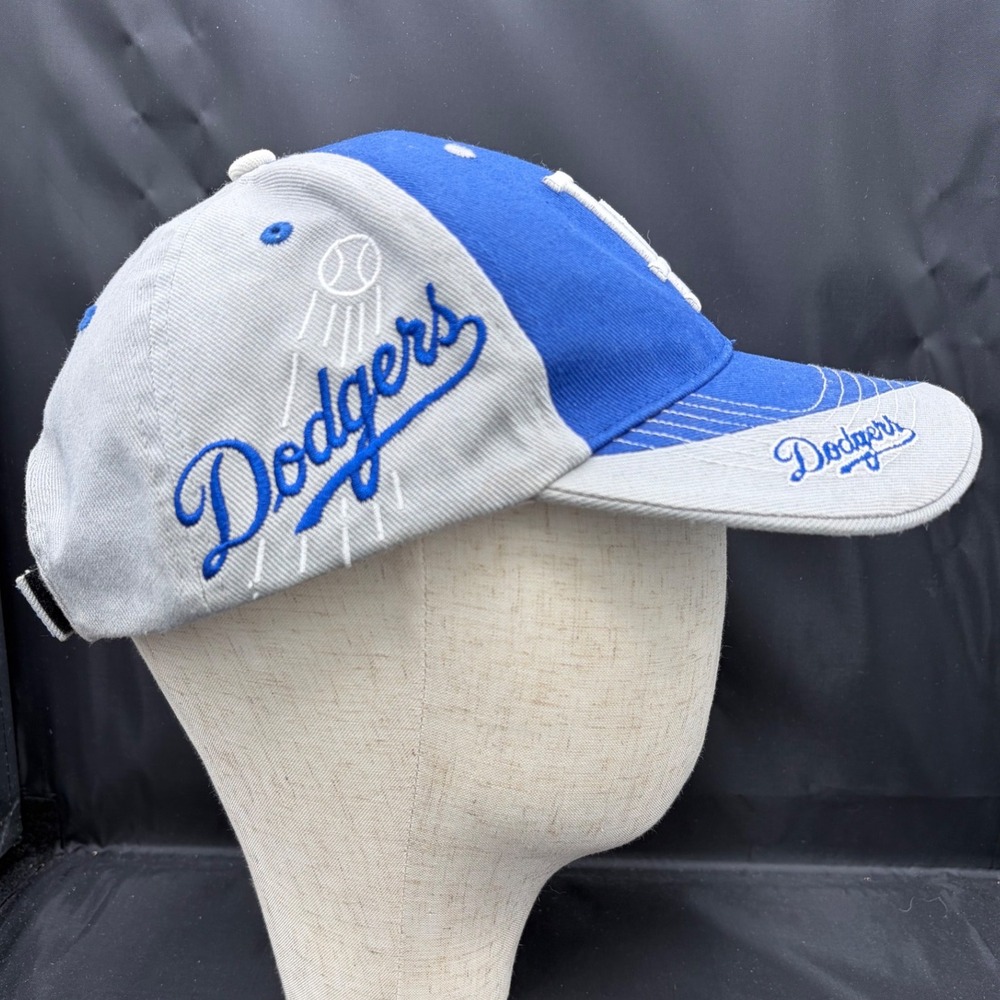 Fan Favorite Los Angeles Dodgers Hat Blue Grey MLB Baseball Adjustable Cap